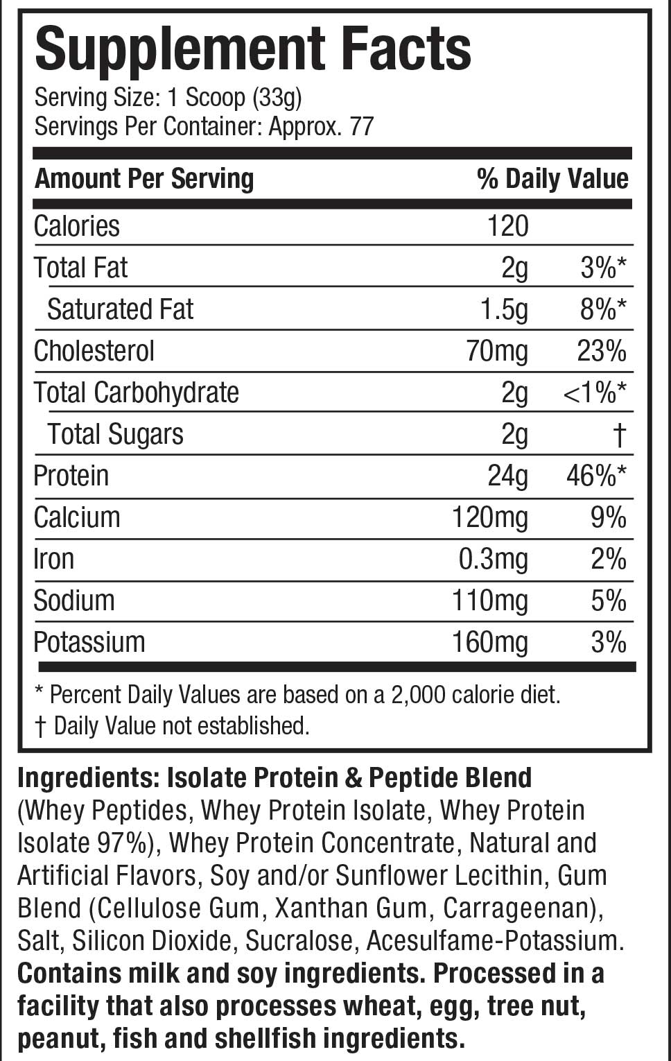 Muscle Tech Nitro Tech Whey Protein Serving Size