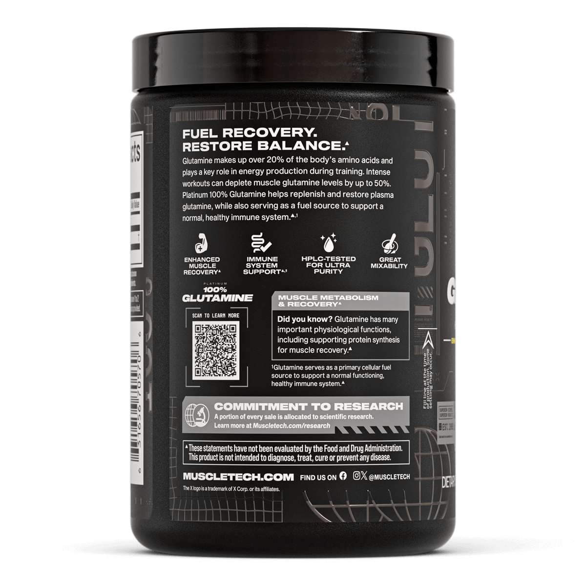 MuscleTech® Platinum 100% Glutamine