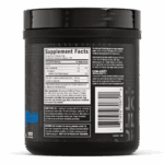 Back label of MuscleTech Cell-Tech Creactor container showing Supplement Facts panel with serving size of 2g, containing CON-CRÉT creatine hydrochloride and creatine monohydrate. Includes ingredient list, directions, and product safety information.