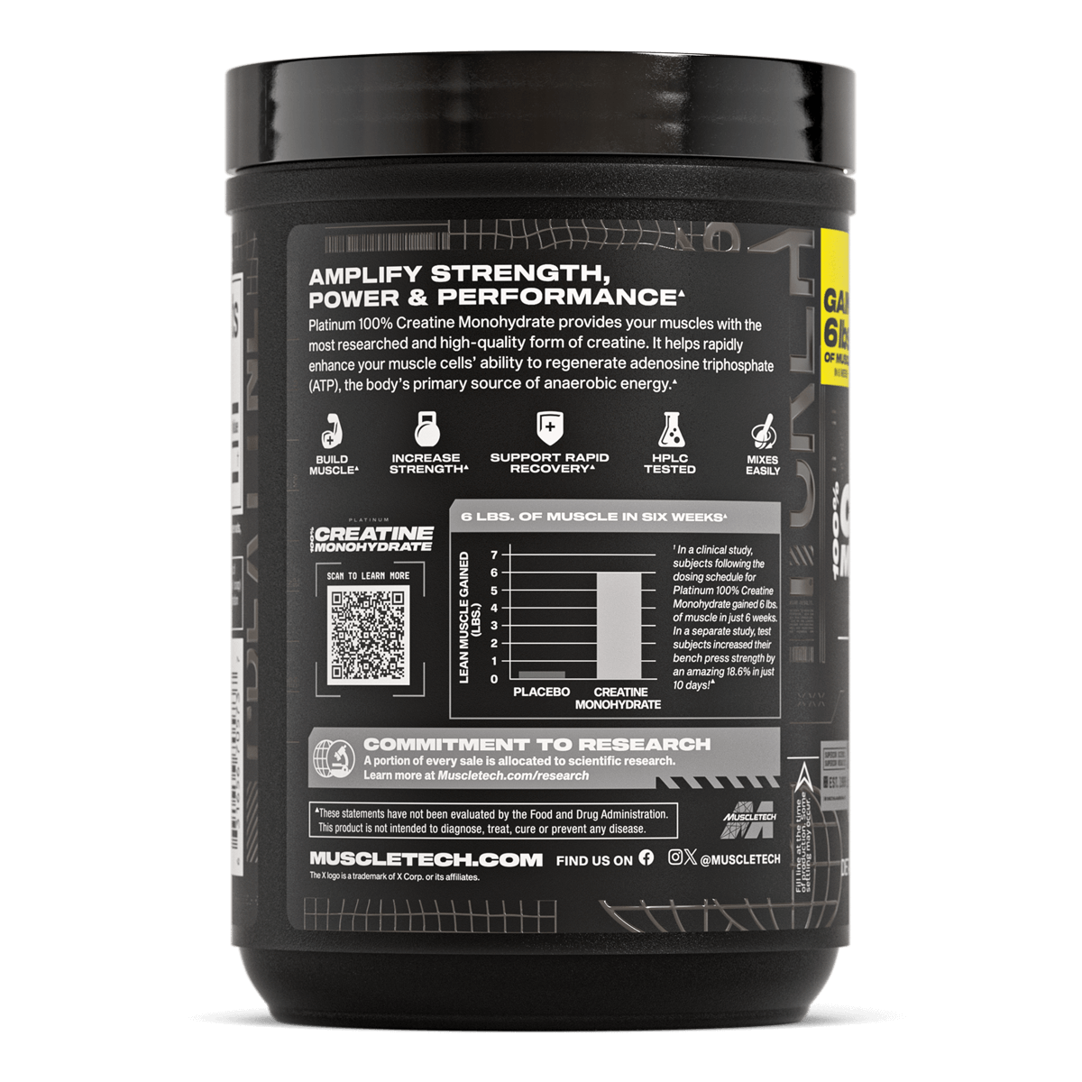 MuscleTech® Platinum 100% Creatine | Ultra-Pure Muscle Support