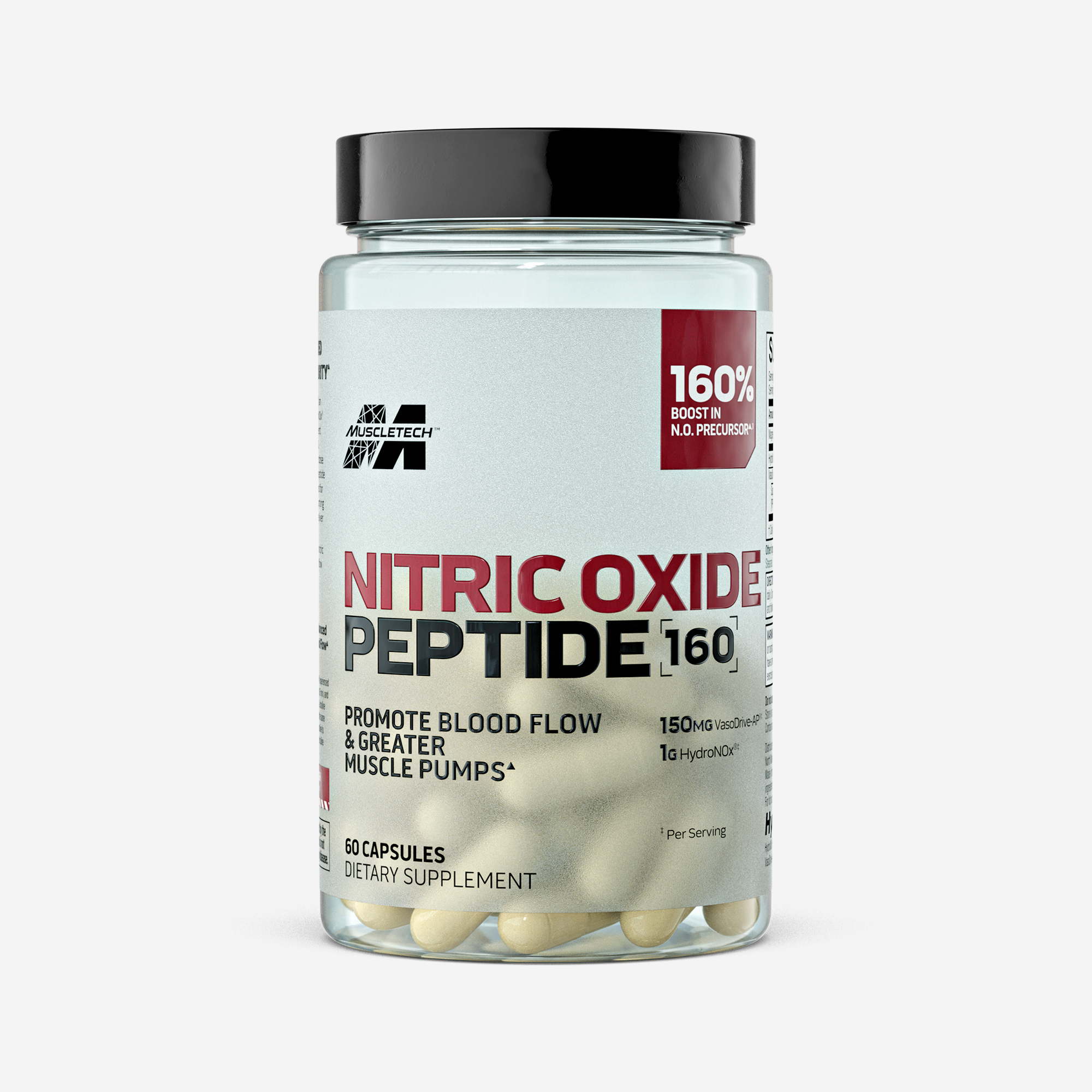 muscletech nitric oxide peptide 160 bottle